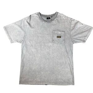 Thrills Union Oversize Pocket Tee Men's XL Organic Cotton Marble Gray Australia
